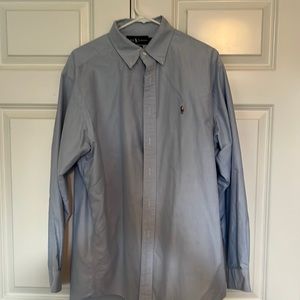 Ralph Lauren Polo Yarmouth Blue Dress Shirt Mens 16.5”